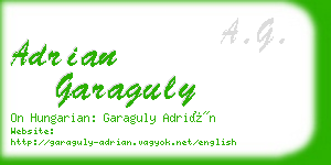 adrian garaguly business card